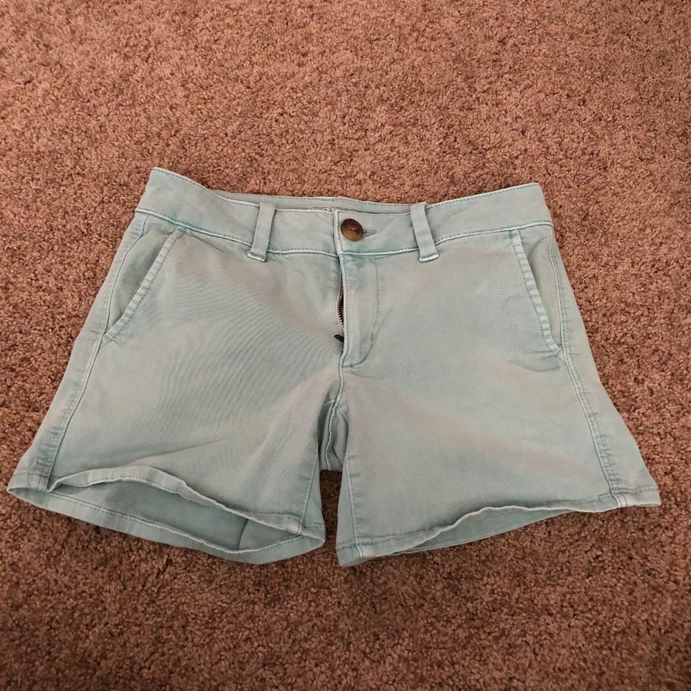 American Eagle Stretch Midi Shorts
